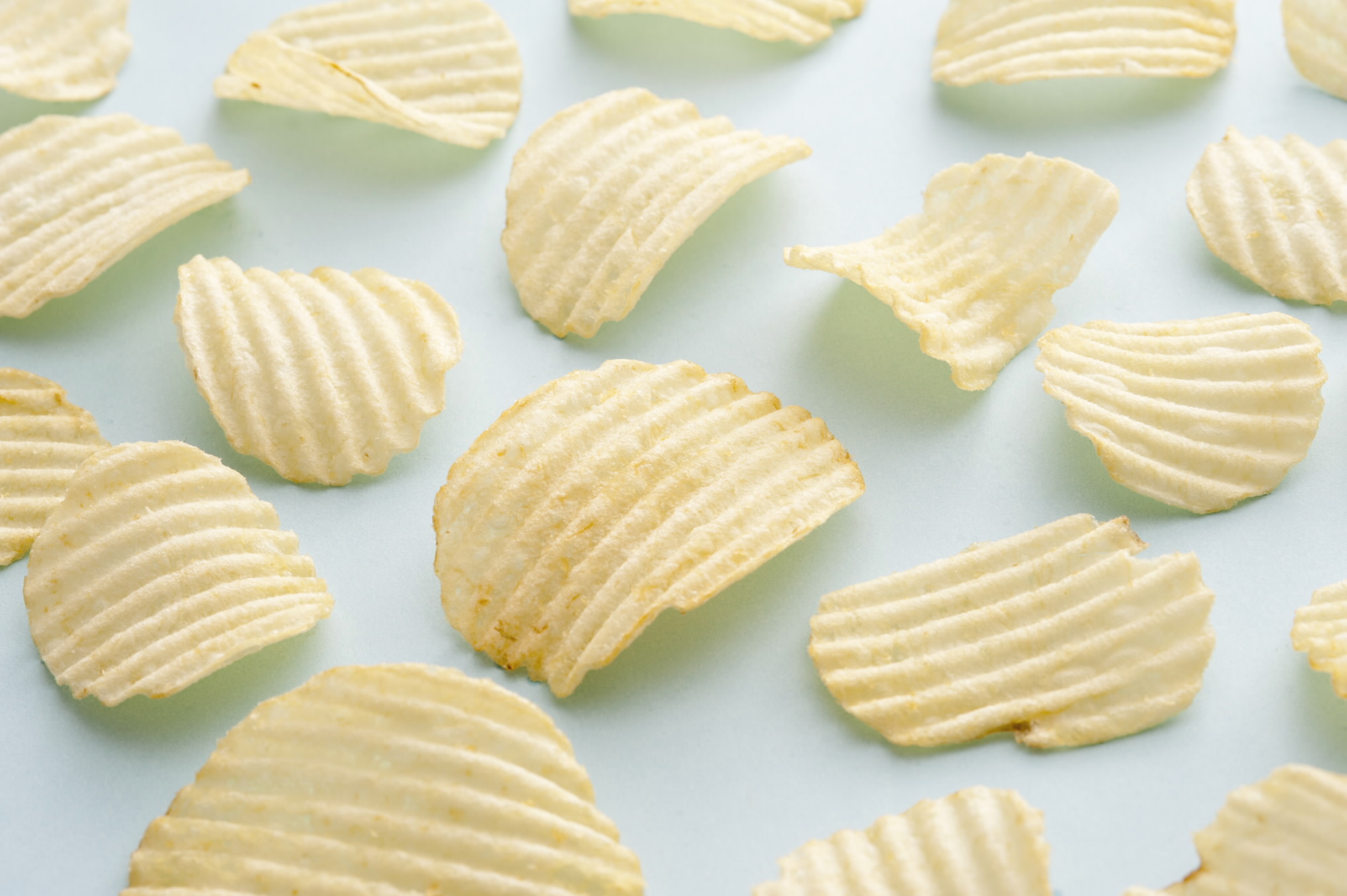 scattered potato chips