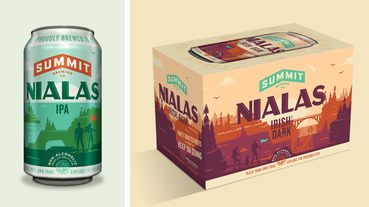 Summit Brewing Co. Nialas non-alcoholic product packaging