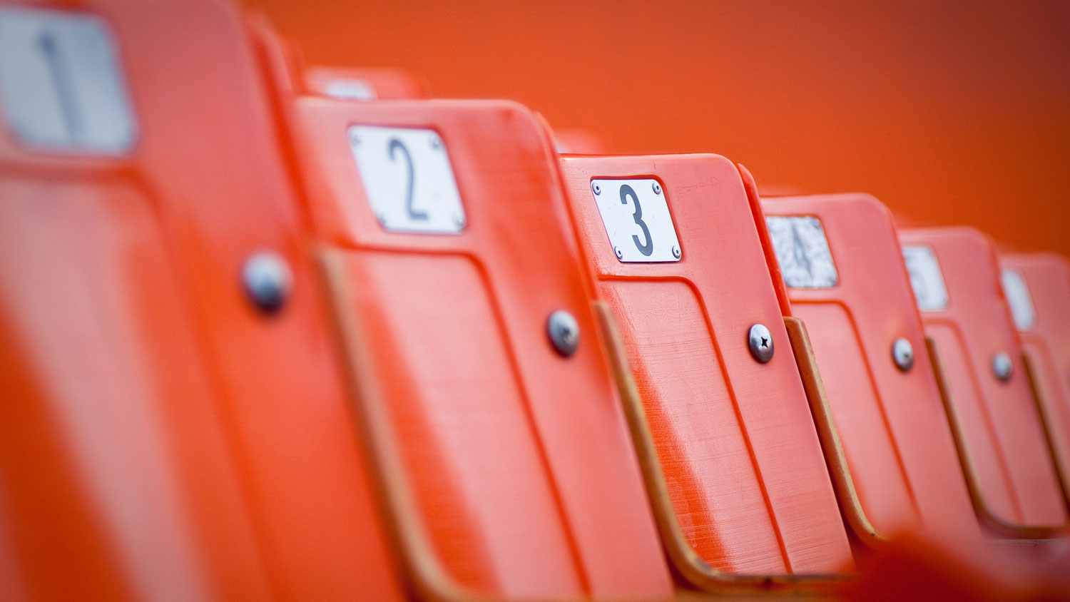 Empty stadium seats