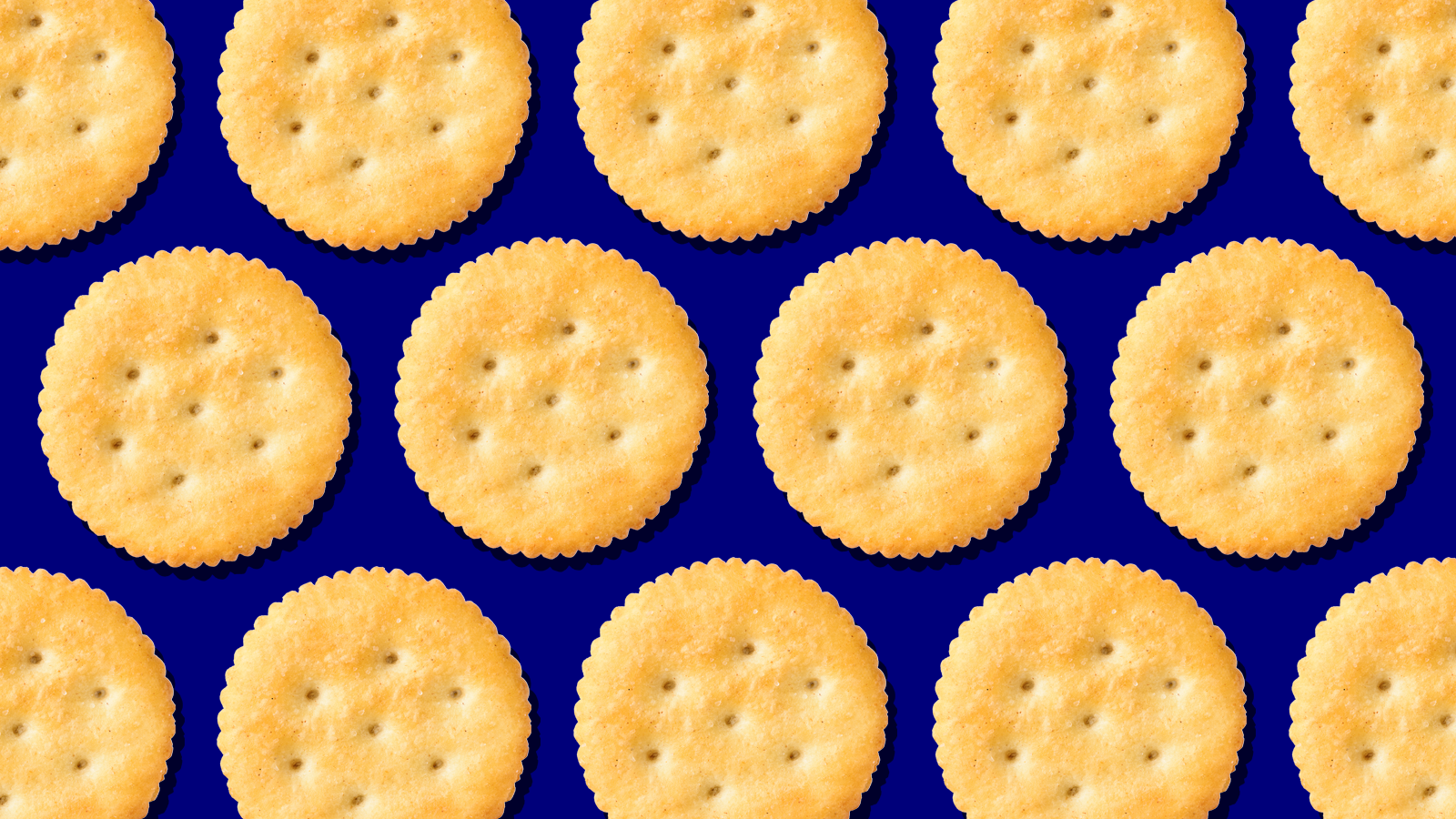 Pattern of Ritz crackers
