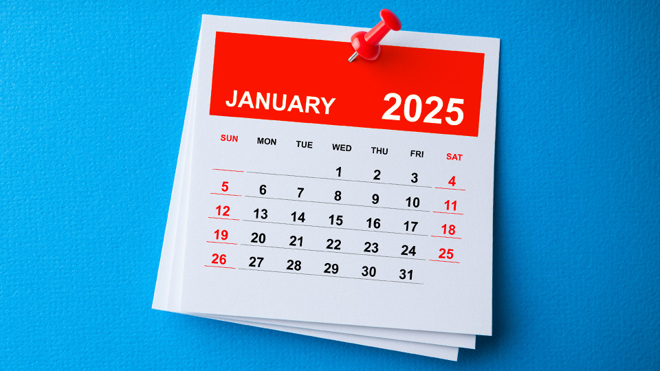 Calendario de marketing de enero de 2025