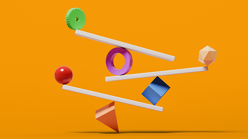 Quad fractiles on blue background abstract image of Quad logo fractiles on blue background