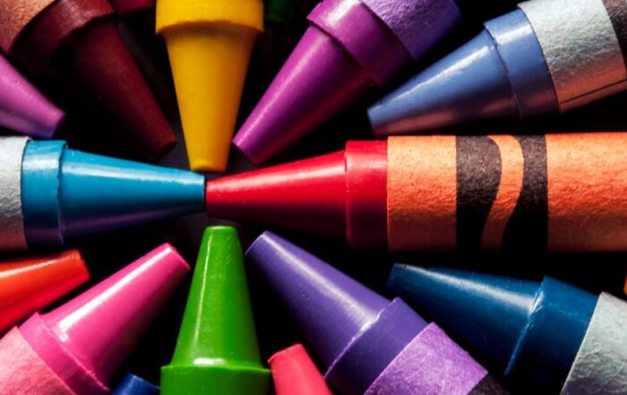 Various colors of Crayola Crayons