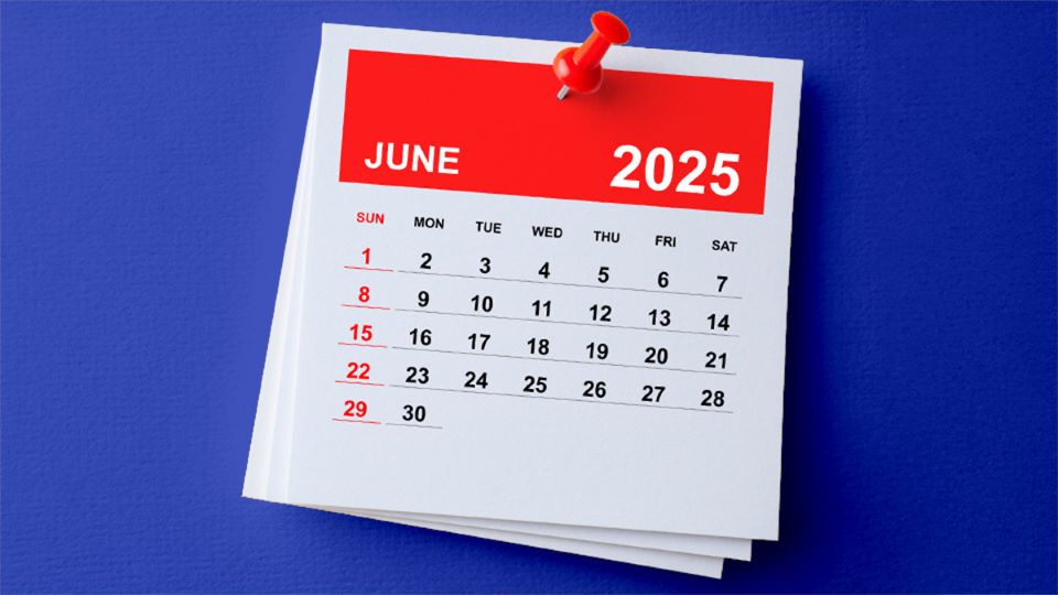 June 2025 calendar