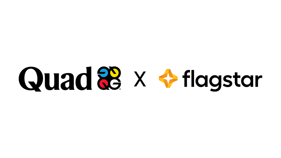 Quad and Flagstar bank logos in partnership