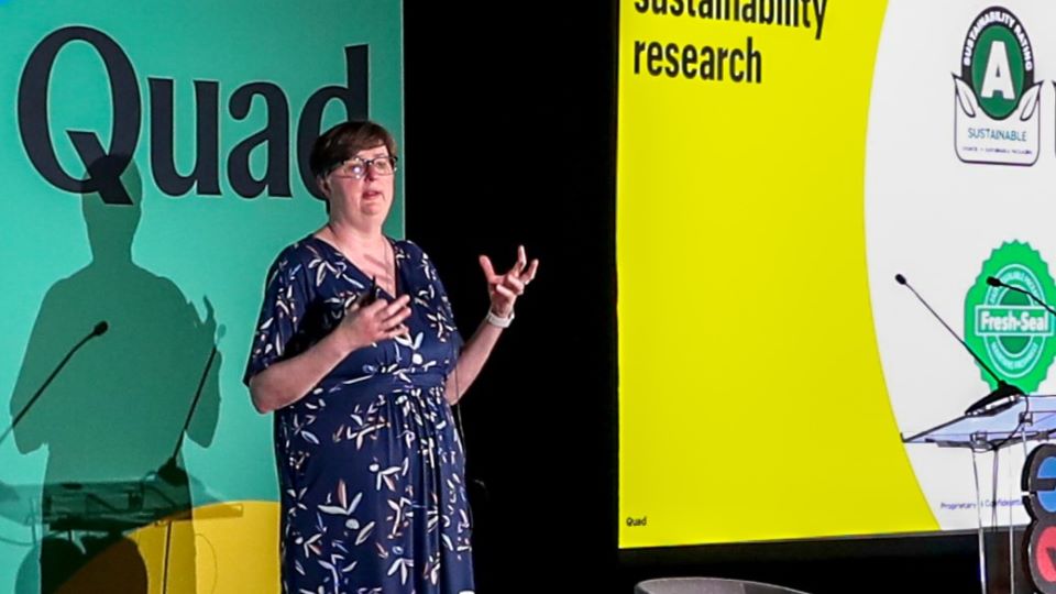 Shannon Anderson speaking at the 2024 Sustainability Conference