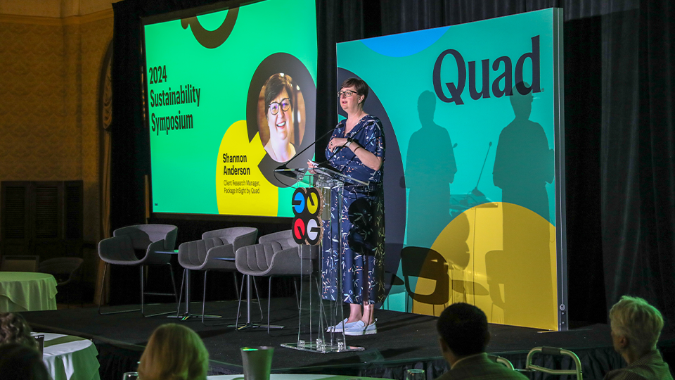 Shannon Anderson speaking at the 2024 Sustainability Conference