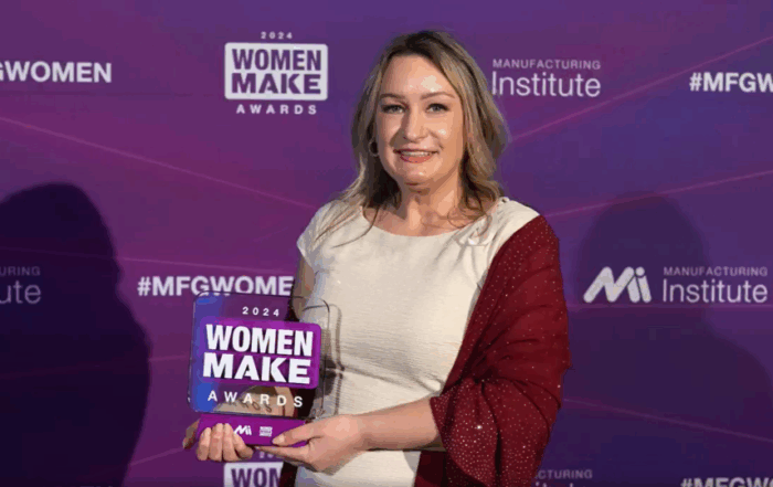 Rebecca Holappa winner of the 2024 Women MAKE award