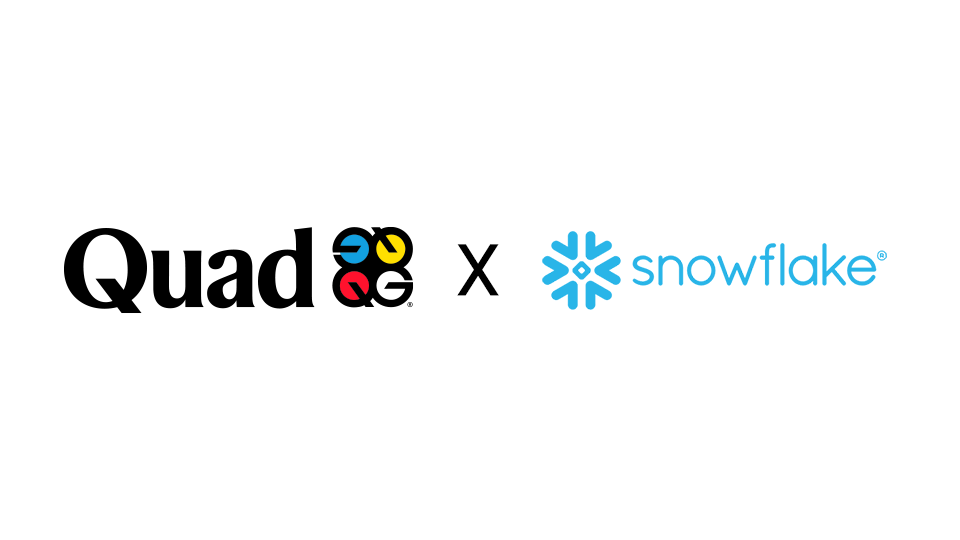 Quad and Snowflake logos in partnership