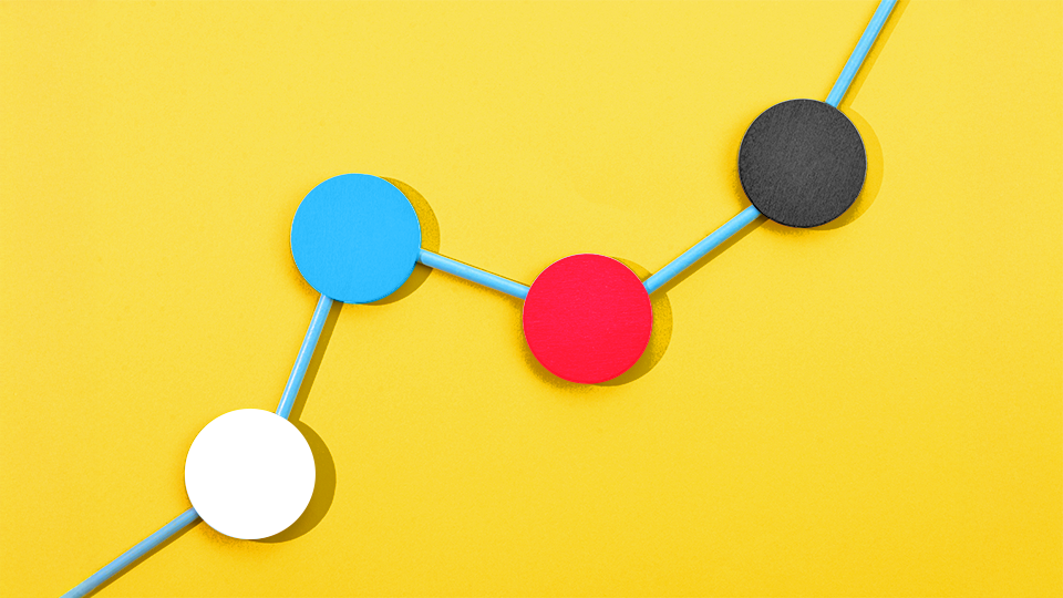 Line chart represented by Quad brand elements