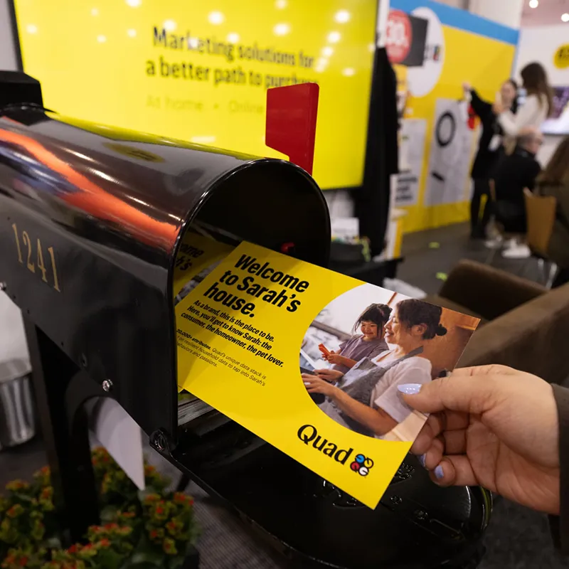 Placing direct mail into a USPS residential mailbox