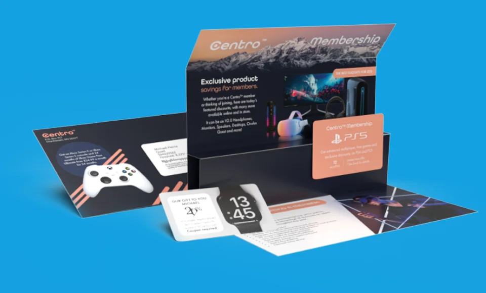 Direct mail examples completed for Centro