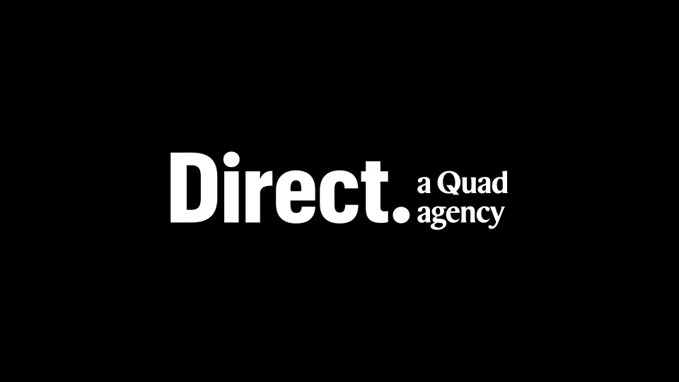 Direct. a Quad agency logo