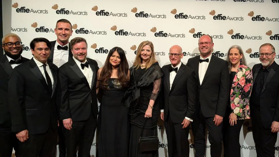 Employees from Betty, a Quad agency, at the Effie Awards