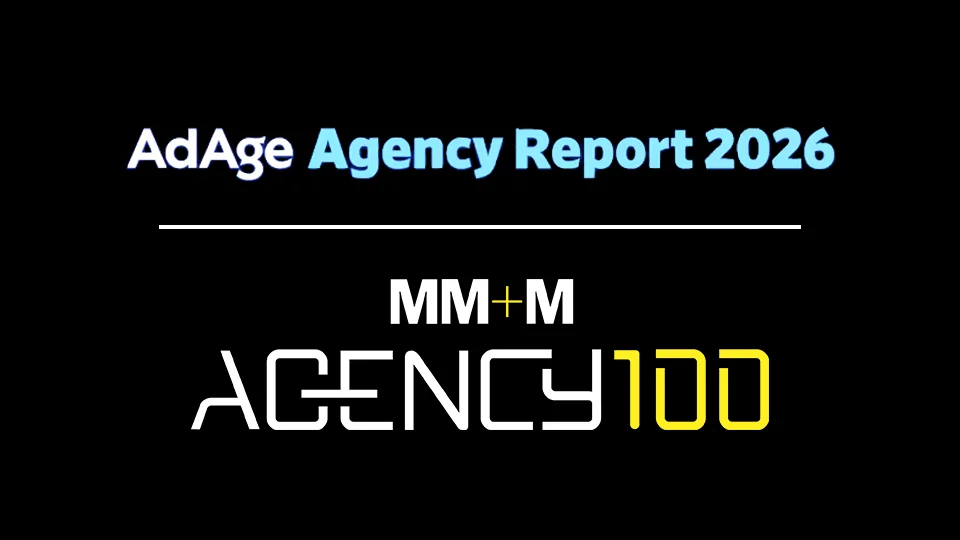 Ad Age Agency Report and MM+M Agency 100 logos